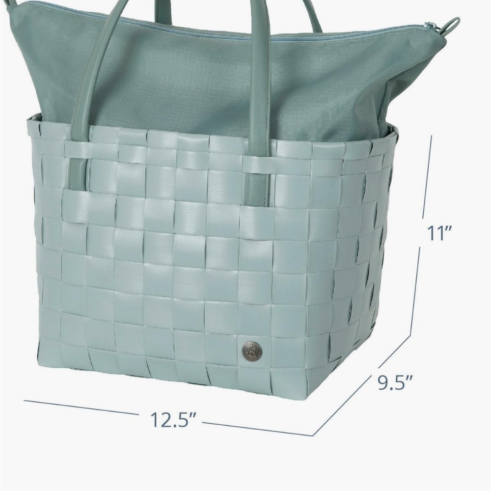 Handed By Deluxe Shopper Tote Soft Lilac Rare | made with Recycled material NWT - Picture 13 of 16
